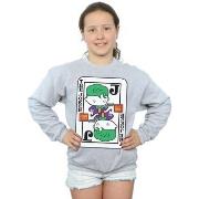 Sweat-shirt enfant Dc Comics Chibi Joker Playing Card