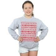 Sweat-shirt enfant Disney Mickey And Minnie Christmas Fair Isle