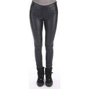 Pantalon La Canadienne Legging cuir stretch noir-039062