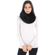 Echarpe La Canadienne Snood fourrure lapin noir-042867