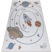 Tapis Rugsx Tapis BONO 8288 Espace, planètes crème / 80x150 cm