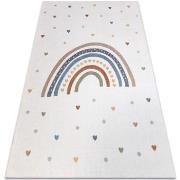 Tapis Rugsx Tapis BONO 8302 Arc-en-ciel, coeurs crème / 180x270 cm