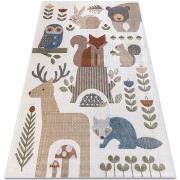 Tapis Rugsx Tapis BONO 8425 Animaux de la forêt 160x220 cm