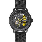 Montre Pierre Lannier Coffret PADDOCK Cadran Noir Bracelet Cuir Noir