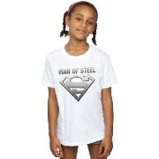 T-shirt enfant Dc Comics Superman Man Of Steel Shield