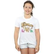 T-shirt enfant The Flintstones Group Distressed