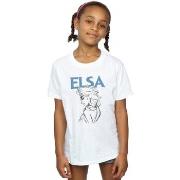T-shirt enfant Disney Frozen Elsa Profile Sketch