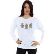 Sweat-shirt Disney The Mandalorian The Child Poses