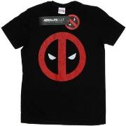 T-shirt Marvel Deadpool Cracked Logo