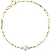 Bracelets Cleor Bracelet en or 375/1000 et perle