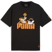 T-shirt Puma tee Hoops X Cheetos / Noir