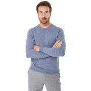 Pull Bruce Field Pull homme col rond en laine et cachemire fin jauge 1...