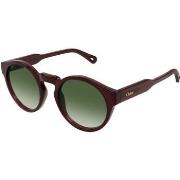 Lunettes de soleil Chloe CH0158S Lunettes de soleil, Maron/Vert, 52 mm