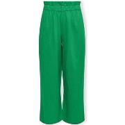 Pantalon Only Solvi-Caro Linen Trousers - Green Bee