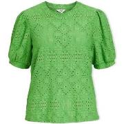 Blouses Object Noos Top Feodora S/S - Vibrant Green