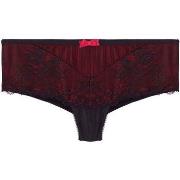 Shorties &amp; boxers Pomm'poire Shorty tanga noir/rouge Cachotière