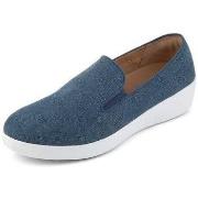 Mocassins FitFlop SUPERSKATE TM LOAFERS SHIMMER DENIM BLUE