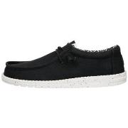 Baskets Dude Chaussures homme Noir - WALLY STRETCH CANVAS