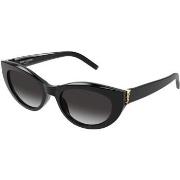 Lunettes de soleil Saint Laurent SL M115 Lunettes de soleil, Noir/Gris...