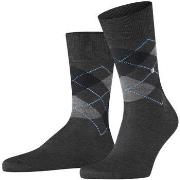 Chaussettes Burlington Chaussettes Manchester Carreaux Anthracite 3095