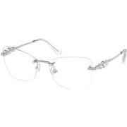 Lunettes de soleil Swarovski SK1014 Cadres Optiques, Argent, 55 mm