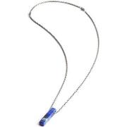 Collier Gemini Collier homme Gemin Tantum acier oeil de tigre bleu