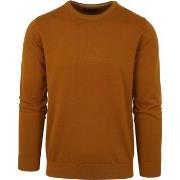 Sweat-shirt Suitable Pull Oini Col Rond Jaune Ocre