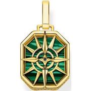 Pendentifs Thomas Sabo Pendentif boussole étoile vert