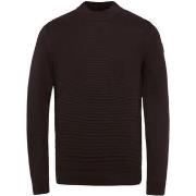 Sweat-shirt Vanguard Pull Col Montant Marron Foncé