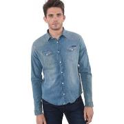 Chemise Kaporal Chemise en Jeans Homme Salto Bleu Ciel