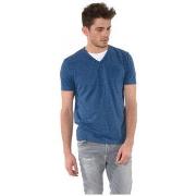 Polo Kaporal T-Shirt Col V Homme Ciao Bleu