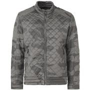 Blouson Guess Blouson Homme Matelassé Camou Gris