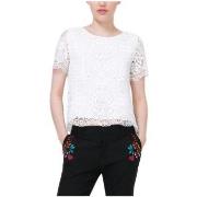 Polo Desigual T Shirt Blouse Salamanca Blanc 73B2YK3 (rft)