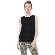 Polo Desigual T Shirt Blouse Learn Noir 71B2YK1 (sp)