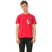 Polo Desigual Tee-Shirt Delfines Rouge 72T14H7 (sp)