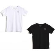 Debardeur enfant Kaporal Pack de 2 T-Shirts garçon BIFT White/Black