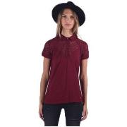 Polo Kaporal Polo Femme Tria Rouge Raisin Brodé