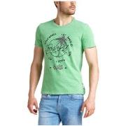 Polo Guess T-Shirt Homme RETROPICAL M92I49 Vert