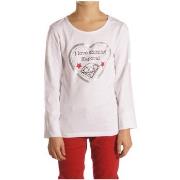 Chemise enfant Kaporal T-Shirt fille manches longues FHEART Blanc