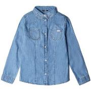 Chemise enfant Guess Chemise Fille J84H05 DENIM LS SHIRT Bleu (rft)