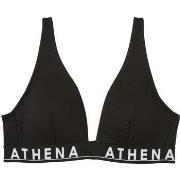 Brassières de sport Athena Brassière Femme Coton EASY COLOR Noir