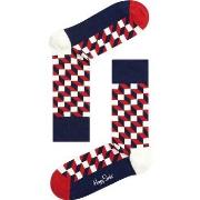 Socquettes Happy socks Chaussettes Blocs Rouge