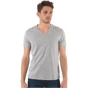 Polo Kaporal T-Shirt Homme Salva Gris Mélangé