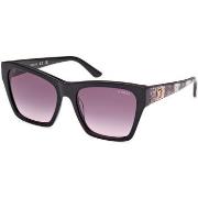 Lunettes de soleil Guess GU00113 Lunettes de soleil, Noir/Fumée, 55 mm