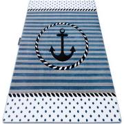 Tapis Rugsx Tapis PETIT MARINE ANCRE MER bleu 120x170 cm