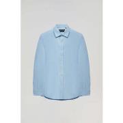 Chemise Polo Club BLOCK FRAME SHIRT SLIM POPLIN