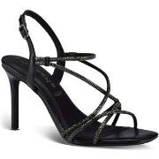 Sandales Tamaris black metallic elegant open sandals