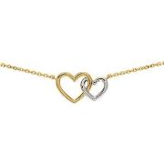 Collier Brillaxis Collier double coeur or bicolore 9 carats