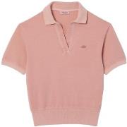 T-shirt Lacoste Polo Femme Ref 63187 K86 Rose