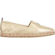 Espadrilles Tommy Hilfiger gold flat espadrille